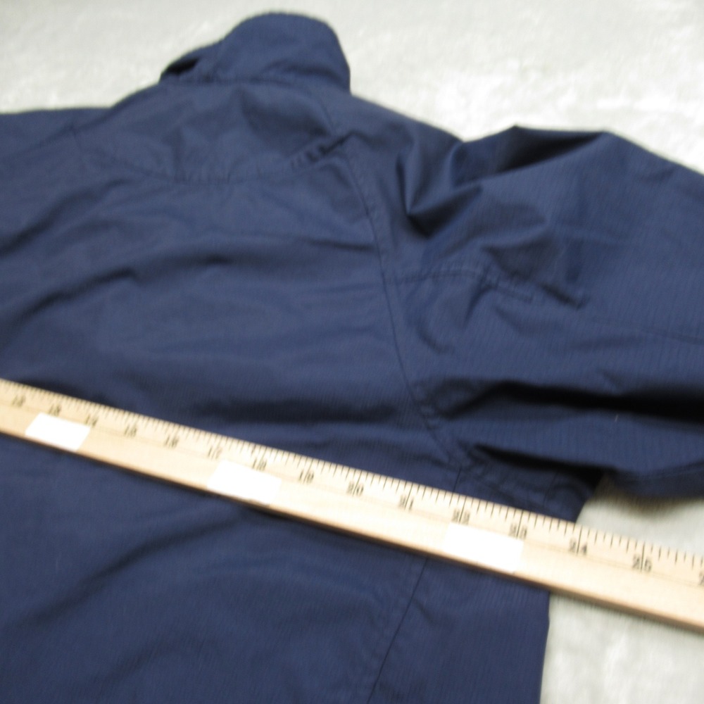Nike Jacket Men Large Navy Full Zip Lightweight Ripstop Packable Windbreaker VTG - Picture 10 of 13